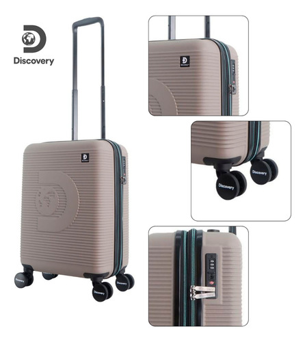 Set 3 Maletas Viaje Avion Discovery Eclipse Cerradura Tsa