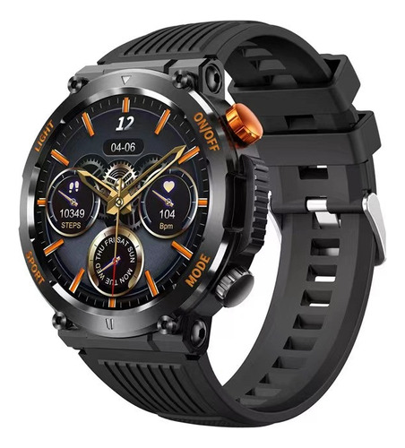 Outdoor Sports Smart Watch With Flashlight, Rate Monitoring