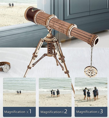 Rompecabezas 3d Para Adultos Telescopio Monocular Modelo Diy
