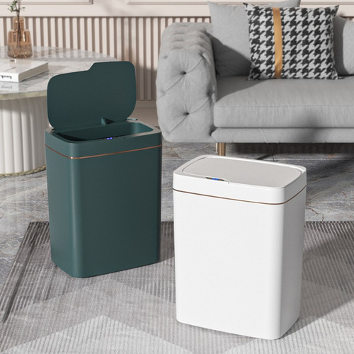 Bote De Basura Con Sensor Led Inteligente Silencioso 18l