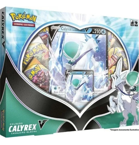 Pokémon Box Calyrex E Rapidash De Galar V - Copag 