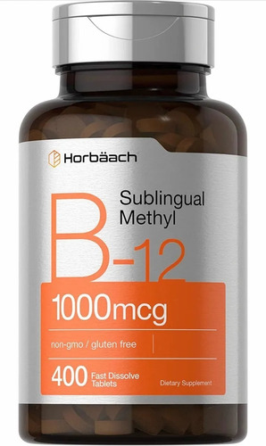 Vitamina B12 1000mcg 400 Tabs Sublinguales Metilcobalamina 