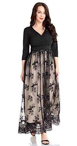 Vestido Largo Maxi Largo Para Fiesta Traje De Noche Mangas 3
