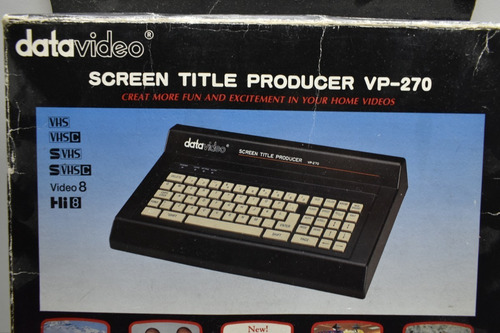 Editor De Video Datavideo Screen Title Producer Vp-270 Ntsc (Usado)