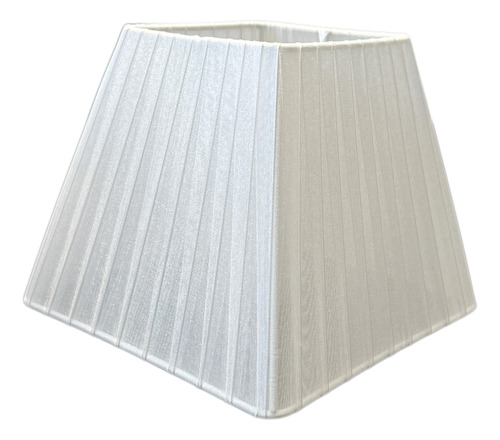 Pantalla Piramide Organza Blanca 10x14x17cm 