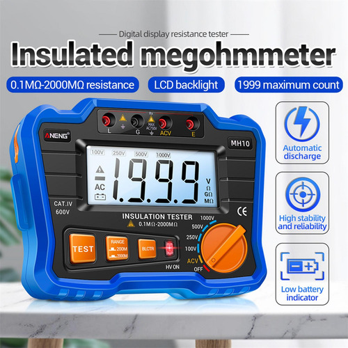 Comprobador De Aislamiento Multi Testers Con Estuche De Azul