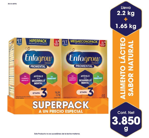 Super Pack Enfagrow Premium Etapa 3 X 3850 Gr