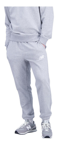 Pantalon New Balance Hombre Essentials Stacked Grey- Menpi