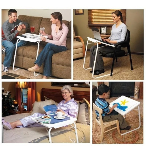 Mesa Table Mate Ii Tv. Ajustable Multiusos Portátil Plegable