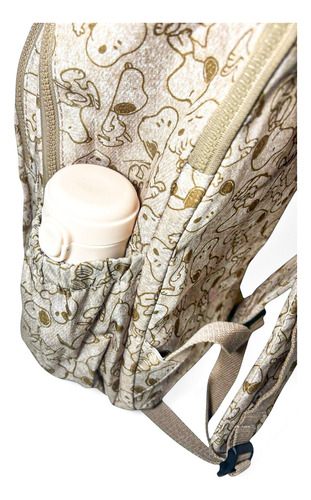 Mochila Kipling Edición Especial Snoopy Con Libreta De Obsequio Beige Liso