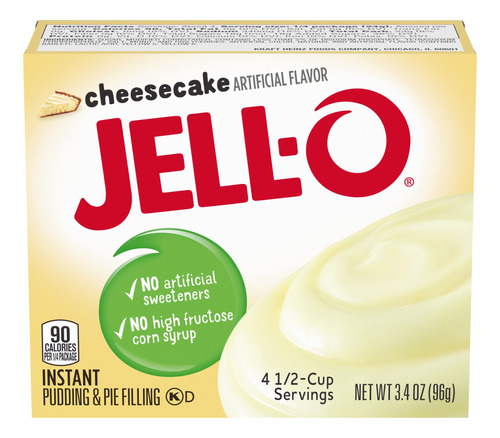 Jell-o Pud&iacute;n Instant&aacute;neo Con Sabor A Pastel De