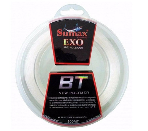 Linha Pesca Sumax Fluorcarbono Exo Bt 0.35mm 25lb 100m