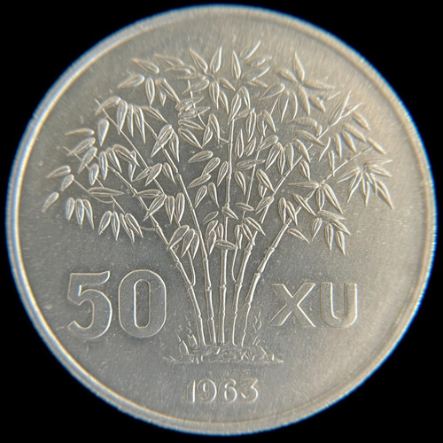 Vietnam Del Sur, 50 Xu, 1963. Ngo Dihn Diem. Sin Circular (Usado)