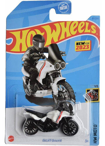 Hot Wheels Ducati Desertx, Hw Moto 1/5 [white/black] 67/250