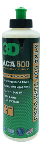 3d Aca 500 X-tra Cut Compuesto  8oz  Paso 1 Compuesto De C