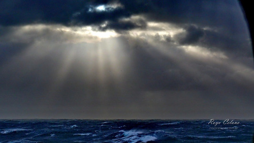 Rayos De Luz En Alta Mar Cuadro Fotográfico 50x70 Cm