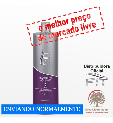 Tratamento Avançado Progressiva 1 Lt Passo 2 Fit Cosmetics