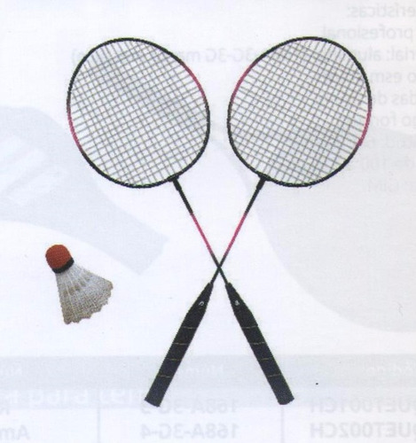 Juego Raquetas Badminton Par Y Gallito