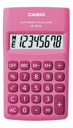 Calculadora Casio Rosada De Escritorio, Funciones Básicas