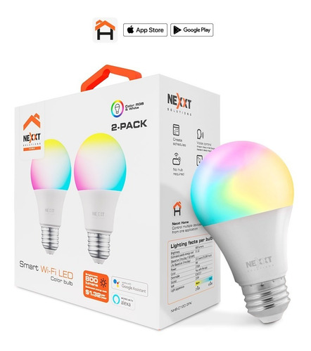 Foco Led Inteligente Rgb Pack X 2