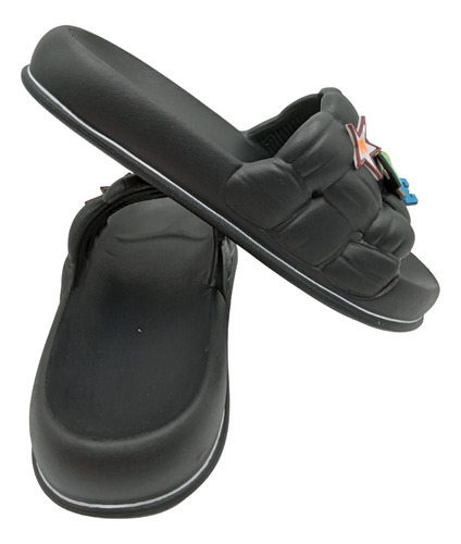 Sandalia Dama Slide Tipo Pantufla Pines Moda Tallas 23 Al 26