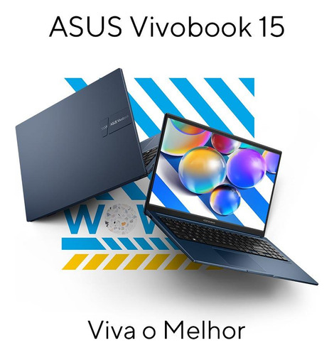 Notebook ASUS Vivobook 15 X1504VA Intel Core i5 1334U 8Gb Ram 512Gb SSD Windows 11 Home Intel Iris Xe Tela 15,6" LED FHD Blue - NJ1743W