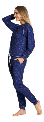 Pijama Para Dama Peanuts Snoopy Talla G Azul Marino