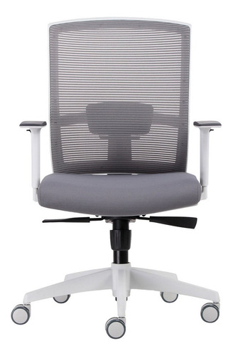 Imagen 1 de 4 de Silla de escritorio Form Design Taylor ergonómica gris claro con tapizado de mesh y tela