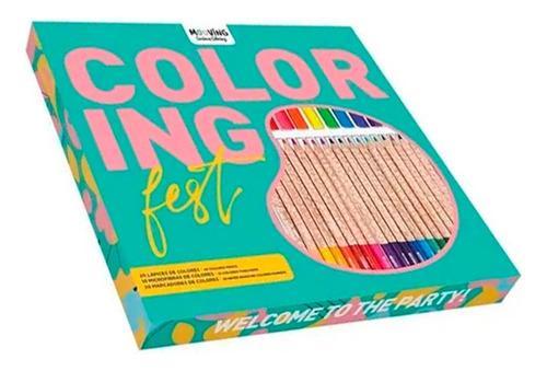 Set Mooving Coloring Fest X50 Pzs