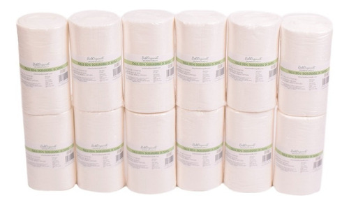 Super Paquete 12 Rollos Con 100 Toallas De Bambú Pre-cortada Género Sin Género