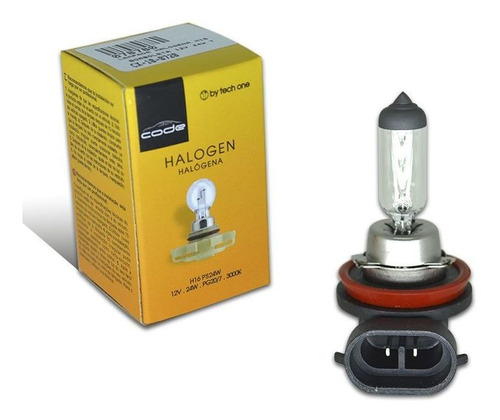 Lampada Halógena H8 55w 12v Techone Unitário Par