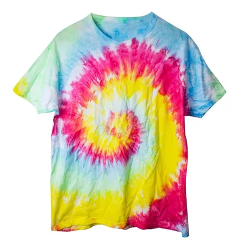 Playera Tie Dye Colores Hombre Moda Fresca Playa Hippie Cuotas