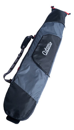Funda Bolso Porta Tabla De Snowboard Botas Casco Astuccio Color Negro Diseño De La Tela Liso Talle De La Funda 175