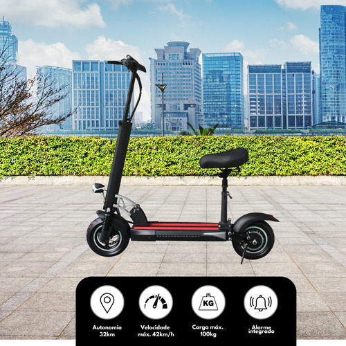 POLARES T10 Pro Patinete Elétrico Com Banco 800 Watts Polares Scooter Até 30km De Autonomia Velocidade Máxima Até 40km/h