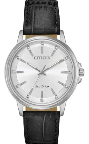 Reloj citizen eco drive correa de cuero sales