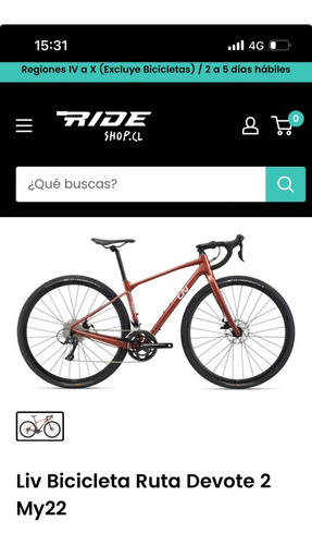 Bicicleta De Gravel Liv Talla S