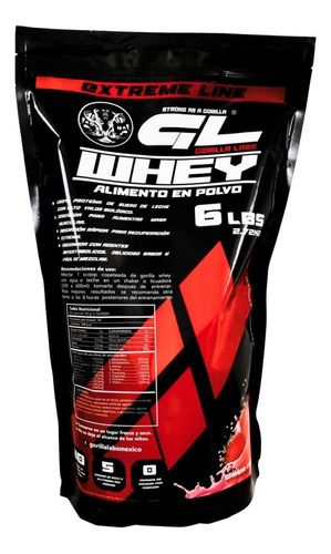 Proteina Whey 6lb Gorilla Labs Sabor Chocolate