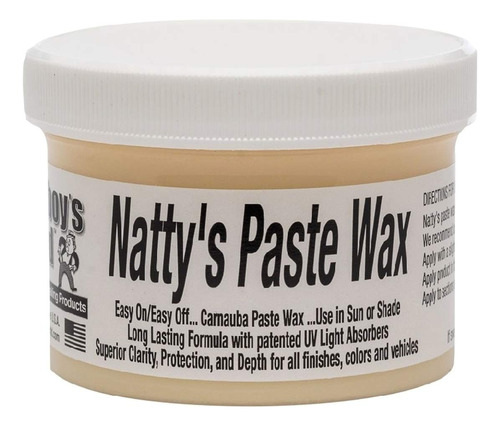 Poorboy's World Natty's Paste Wax 8 Oz Tub
