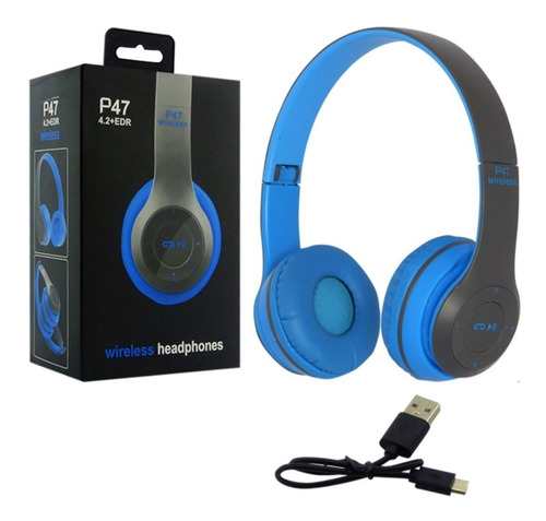 Audifonos Bluetooth P47 Stereo Radio Mp3 Inalámbricos Sonido