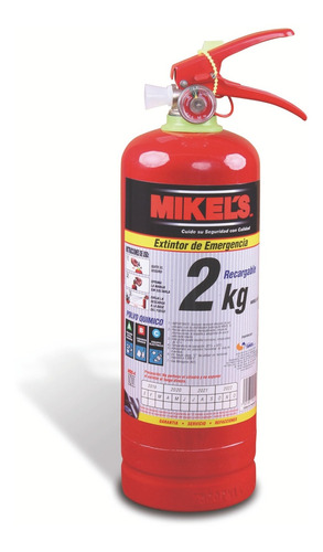 Extintor Seguridad Mikel's 2 Kilogramos
