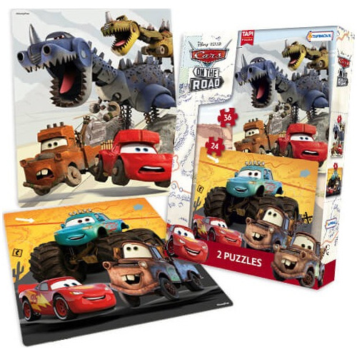 Puzzle X2 24 Y 36  De Disney Cars On The Road Jeg Dcr07645