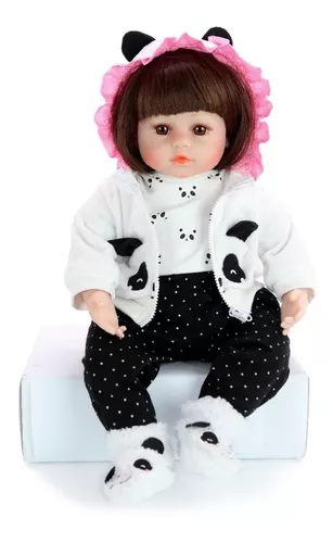 Boneca Reborn Panda Corpo De Silicone - Reborn Bebe