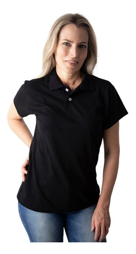 Imagem 1 de 4 de Camisa Pólo Feminina Camiseta Pólo Piquet Uniforme Ou Bordar