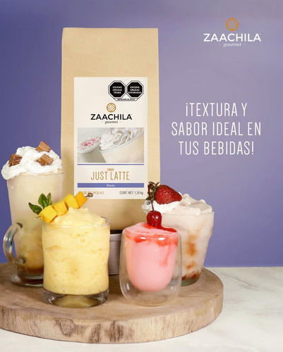 Zaachila-gourmet Sabor: Just Latte Base Frappe Con1.36kg