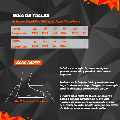 Imagen 6 de 6 de Zapatillas Gdo Way Deportiva Urbana Hombre Y Mujer