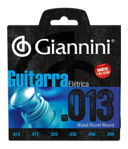 Encordoamento Guitarra Giannini 013 Geegst