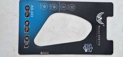 Mouse Ergonômico Altomex Ag-223 Sem Fio Moderno Gamer