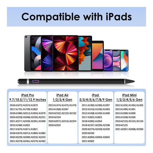 Pen De Lápiz Óptico Para iPad, Lápiz Lápices Para iPad Air