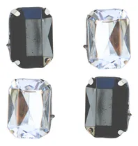Comprar Piedra Gema Rectangular 8x10 Base Metal P\u002F Coser X 50uni