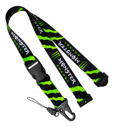 Lanyard Portagafetes Monster Drink Premium